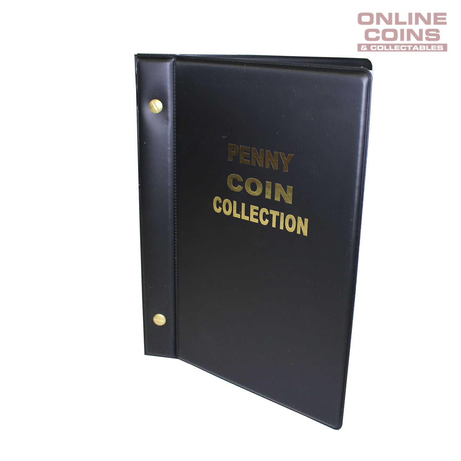 VST Australian Penny Album 1911-1964 With Printed Mintage Interleaves - BLACK